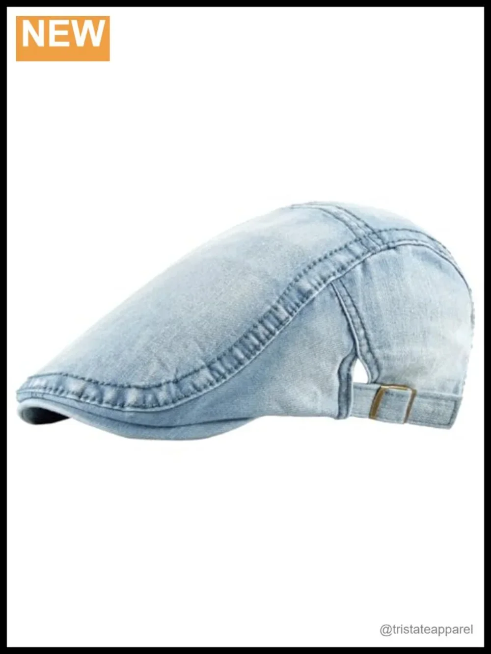 100% Cotton Newsboy Cap Adjustable Flat Cap Driving Hat